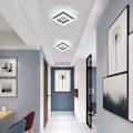 Miniatyrbilde 4 av 5: 23w LED Taklampe, Akryl Taklampe, Moderne LED Taklampe Armatur For Stue, Soverom, Kjøkken, (kaldt hvitt lys)