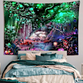 Miniatyrbild 2 av 5: (150 X 200cm) Livets Träd Gobeläng Psykedelisk Livets Träd Gobeläng Träd Måne Sol Gobeläng Väggdekoration Psykedelisk Matta Gobeläng Vägg Hängande W