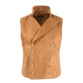 Miniatyrbilde 1 av 5: Dobbelspent vest for menn, formell forretningsvest Yellow M