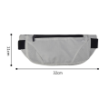 Miniatyrbild 2 av 5: Löparbälte för löpning Herrar och damer Sport Fitness Löparbälte Fashion Fanny Bag light grey