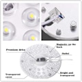 Pikkukuva 3 / 5: 12W Smd5730 LED-kattovalaisin, pyöreä valomoduli, pyöreä paneelilamppu Ac220v - 12W