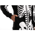 Miniatyrbild 5 av 8: Spooktacular Creations Unisex Skelett jumpsuit Pyjamas Plysch Skelett Jumpsuit Dragkedja Halloween Hoody Pyjamas för Vuxna Nattkläder Kostym XL