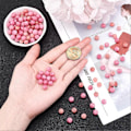 Miniatyrbilde 4 av 5: Omtrent 180 stk 8mm Natursteinperler Naturlig Kalsedon Runde Perler Ekte Edelsten Løse Perler for Armbånd Halskjede Smykkefremstilling (Hull: 1mm)