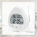 Miniatyrbillede 4 af 5: Badeværelsesur, Digitalt Vækkeur, Brusebadsur med Vandtæt Touch, Vandtæt Timer Termometer Bærbart Displayur