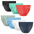 Pikkukuva 1 / 5: 7 Pakkausta Miesten Saumattomat Alushousut Jääsilkki Seksikkäät Läpinäkyvät Alushousut Alushousut Shortsit Erittäin Ohuet Mini Bikinialushousut 7 Packs 4XL