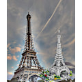 Miniatyrbillede 3 af 5: Byg Eiffeltårnet Miniature Klodser Sæt, 3369 Brikker Miniature Klodser 3d Puslespil Legetøj, Gaver Til Voksne Og Børn
