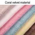 Miniatyrbillede 4 af 5: Håndklæder, Badehåndklæder Med Hængesløjfe, Mikrofiber Koralsoft Absorberende Håndklæde Til Køkken style 1