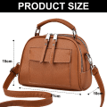 Miniatyrbild 2 av 5: Ny Fashion Axelväska Handväska Konstgjort Läder Fritids Dam Axelväska Crossbody Väska yellow