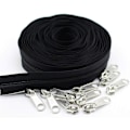 Miniatyrbilde 2 av 3: #8 Store Nylon Spiralglidelåser På Meteren Bulk Svart 10 Meter Med 10 stk Glidere For DIY Sy Skredder Håndverk Vesker (svart 10 Meter)