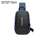 Pikkukuva 2 / 5: Varkaudenesto Crossbody Sling -laukku, Rintareppu Latauksella, Olkalaukku Miehille Naisille blue