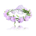 Miniatyrbilde 4 av 5: Hodebånd med stoffblomst, mote hårstyling hårpynt for kvinner bryllup Blue