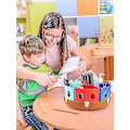 Miniatyrbilde 5 av 5: Roterende Kunstutstyr Organizer - Kontor Skoleutstyr For Barn