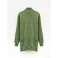 Miniatyrbillede 2 af 5: Twist Mønster Rullekrave Pullover Sweater, Casual Langærmet Sweater Til Efterår & Vinter, Dametøj 2XL