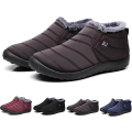 Pikkukuva 1 / 8: Talvisaappaat Talvi Lumisaappaat Miehille ja Naisille Turkisvuori Vedenpitävät Slip On Ulkoilu Lämpimät Nilkkurit brown EU 37