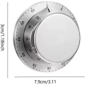 Miniatyrbild 3 av 5: Kort Timer Kökstimer Digital Timer Mekanisk Digital Äggtimer Kökstimer Kort Tid Magnetisk Rostfritt Stål Idealisk För Matlagning, Bakning, Ente