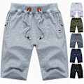 Pikkukuva 1 / 5: Miesten shortsit rennot kesäshortsit taskuilla Light grey 4XL