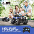 Pikkukuva 2 / 5: Kauko-ohjattava auto RC-kilpa-autot, 1:18 mittakaava 2,4 GHz LED-valo, sininen