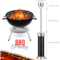 Miniatyrbilde 2 av 3: 3 stk. Grill Barbecue Lys Magnetisk Base LED BBQ Lys Justerbart BBQ Lys med 360 Graders Hals Grilllampe for Utendørs Grilling og BBQ, Svart