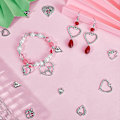 Miniatyrbillede 2 af 5: 1 Æske 90 stk. 15 Stilarter Hjerte Charms Hjerter Charm Valentinsdag Assorteret Kærligheds Charms Kollektion Tibetansk Stil Legering Mors Dag Charm til Smykkefremstilling