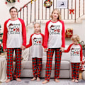 Miniatyrbilde 1 av 5: Julepyjamas for Familie Matchende Sett Myke Høytids-Jule-PJs Nattøy Baby 12M
