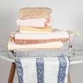 Miniatyrbilde 5 av 5: 2 stk. Vaffelvevd Mikrofiber Håndkle - Luksuriøst Mykt, Hurtigtørkende Håndkle Badehåndkle, Blå blue