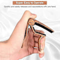 Miniatyrbild 2 av 4: Gitarr Capo med 6 Gitarrplektrum, Ukulele Capo Akustisk Elektrisk Gitarr Clip Snabbt Byte Capo Clamp för Akustiska Elektriska Gitarrer wooden