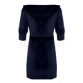 Miniatyrbillede 3 af 4: Fleece Badekåbe Dame Blød Morgenkåbe Hætte Fluffy Frotte Lang Badekåbe Blue 5XL