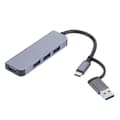 Miniatyrbild 1 av 8: USB C-hubb USB 3.0 Type-C-splitter 4 in 2