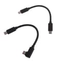 Miniatyrbillede 5 af 5: 1-pak 100w USB C til USB C-kabel Type C til Type C opladerkabel 15cm/30cm Elbow 30cm