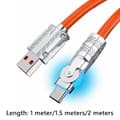 Miniatyrbilde 2 av 9: Type C ladekabel Mobiltelefon ladekabel Blue 2 m-2 m