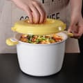 Miniatyrbillede 2 af 5: Risdamper God isolering Ergonomisk håndtag Spændedesign Mikrobølgeovn Risdamper Grøntsager Yellow L