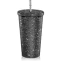 Kimalteleva timanttimuki, glittervesipullo kannella Black