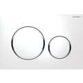 Geberit Sigma20 dobbelspyleplate: hvit, polert krom (115.882.KJ.1)