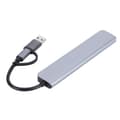 Miniatyrbilde 3 av 8: USB C-hub USB 3.0 Type-C-splitter 4 in 2