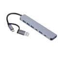Miniatyrbillede 6 af 8: USB C Hub USB 3.0 Type-C Splitter 7 in 2