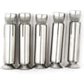 5-pack M8 x 70mm Hex Expansionsbultar 304 Rostfritt Stål
