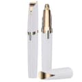 Kvinner Flawless Brows Ansiktshårfjerner Elektrisk Øyenbrynstrimmer Epilator White
