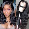 Body Wave Lace Front Peruker Äkta Hår Bred Spets 180 Densitet