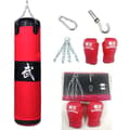 Boxningssäck - Kickboxningsset - 1 m - Handskar ingår - 25 cm kedja