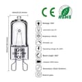G9 Halogenlampa 25W 230V Varmvit 2700K, 10-pack