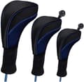 3-pack Träskydd för Golfklubbor (Blå)