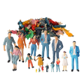 Miniatyrbild 1 av 5: 1/2/3/5 Handmålade figurer Diverse poser Sandbord Tiny 20 Pcs 30th 1Set