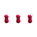 Miniatyrbild 2 av 5: 1/2/3 Dance Body Balett Leotard Dansoutfit Andas Wine Red S 3PCS