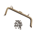 Miniatyrbild 1 av 5: 1/2 21x8cm metallram Kysslås Lås för DIY-handväska Handväska 1Set
