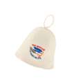 Miniatyrbild 2 av 5: 1/2 Bastu Hatt Ryska Banya Cap Saunahut Saunahattu 100 Ull Pattern 23x25cm 1Set