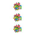 Miniatyrbild 1 av 5: 1/2/3 Minihäftapparat Klassrum Liten set Fasta brevpapper Multicolor Clips 11.5 x 2.5cm 3Set
