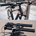 Miniatyrbild 5 av 5: Folding Handlebar Racing För Cykelskoter Flat Handle Bar Gray 660mm