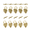 Miniatyrbild 5 av 5: 1/2/3 10 set Leaf OT Toggle Clasps Smycken Clasp Connectors Golden 1Set