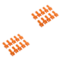 Miniatyrbild 3 av 5: 1/2/3/5 10 Styck Plast För Dragkedja Avdragare Ändlås Dragkedja Drag Orange 3.5x1.7cm 2Set