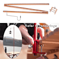 Miniatyrbild 2 av 5: 1/2 utomhusläger fällbar lampstolpe hängande ljushållare Brown 100cm 1Set